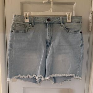 Judy Blue Light Blue Denim Cutoff Shorts